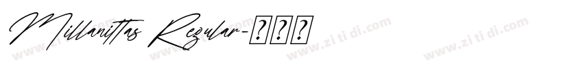 Millanittas Regular字体转换
